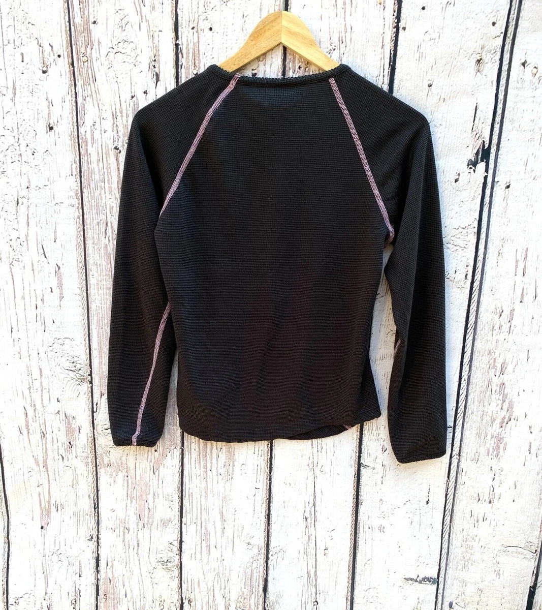 Bass Pro Shop Thermal Womens SP Black Pink Waffle Winter Micropoly