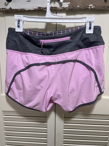 Lululemon "Vintage Pink" Run Times Shorts size 6 ~ 4" Inseam W15.5 L10 - Bild 2 von 12