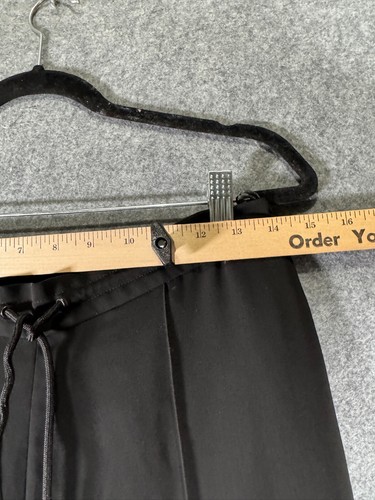 KENZO Paris Pants Women 36 (4) Black Tapered Leg Jogger Minimalist Stretch - Picture 3 of 9