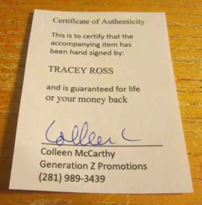 Tracey Ross Actress Autographed Signed 4X6 Photo 