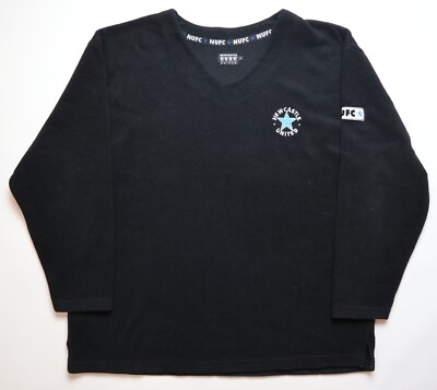 NEWCASTLE UNITED 90s 1990s VINTAGE FOOTBALL TRAINING FLEECE SWEATER RETRO  MENS L UK