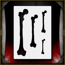 Bones 3 Airbrush Stencil Template Paint Airsick