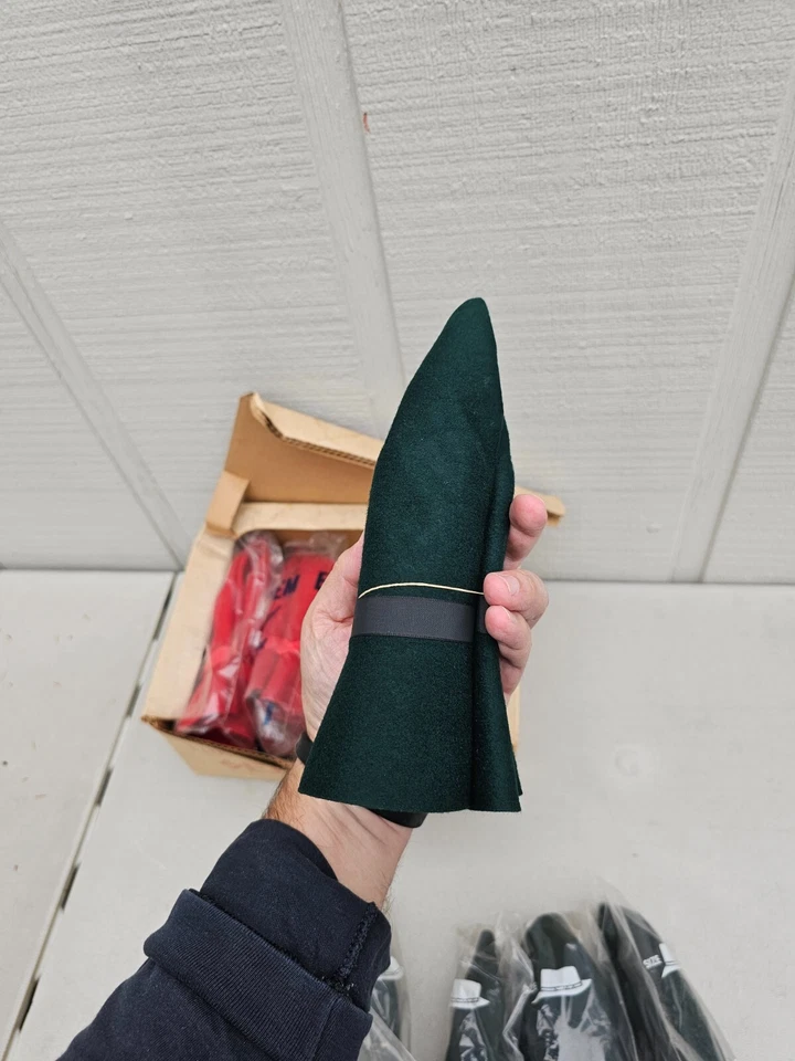 EFFANEM CRUSHER NOS VINTAGE 100% Wool Green Panama Drifter Hat  M Women's USA - Imagem 4 de 4