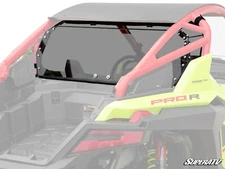 SuperATV Dark Tint Polycarbonate Rear Windshield for Polaris RZR PRO R