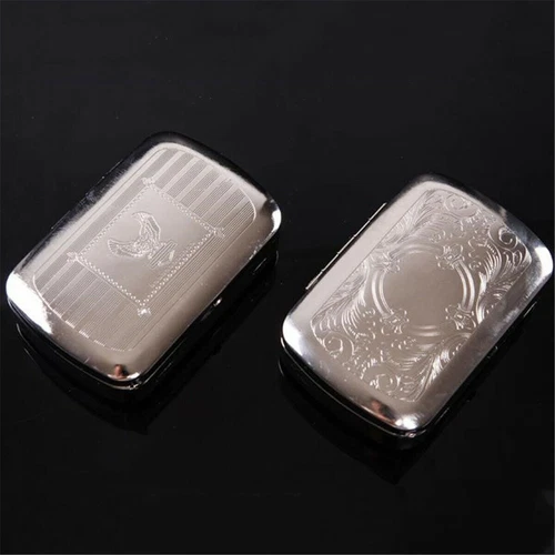 Tobacco Rolling Storage Container Box Metal Automatic Cigarette Smoking Case - Picture 10 of 12