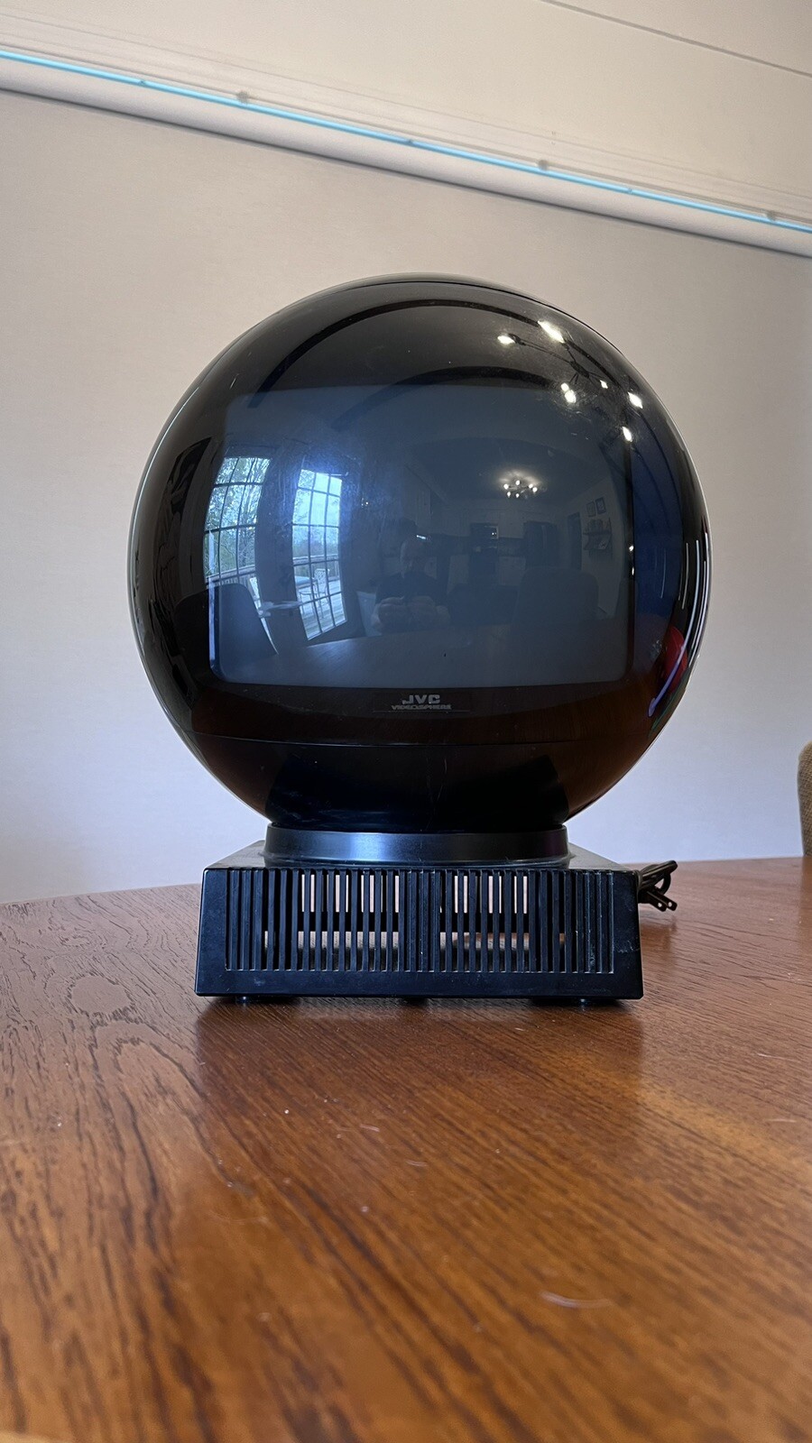 Space Age JVC VIDEOSPHERE ALL BLACK TV works!! eBay