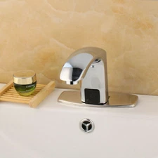 Bathroom Automatic Free Touch Sensor Lavatory Mixer Faucet Sink Chrome Tap