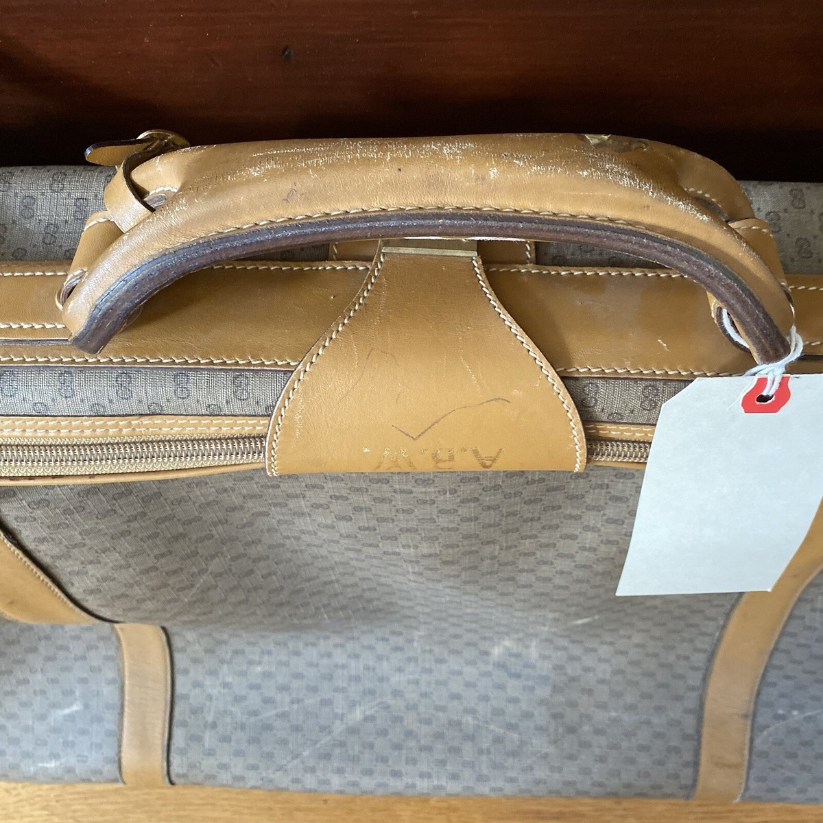 Vintage Gucci Brown Leather Soft Suitcase Luggage 30”X8”x20 Vintage Gucci Brown Leather Soft Suitcase Luggage 30”X8”x20