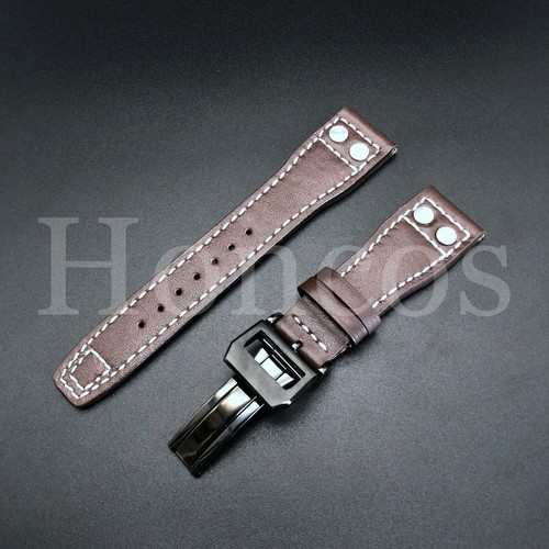 18 mm hebilla de cierre de despliegue para correa de reloj se adapta a iwc piloto portugués negro - Imagen 4 de 7