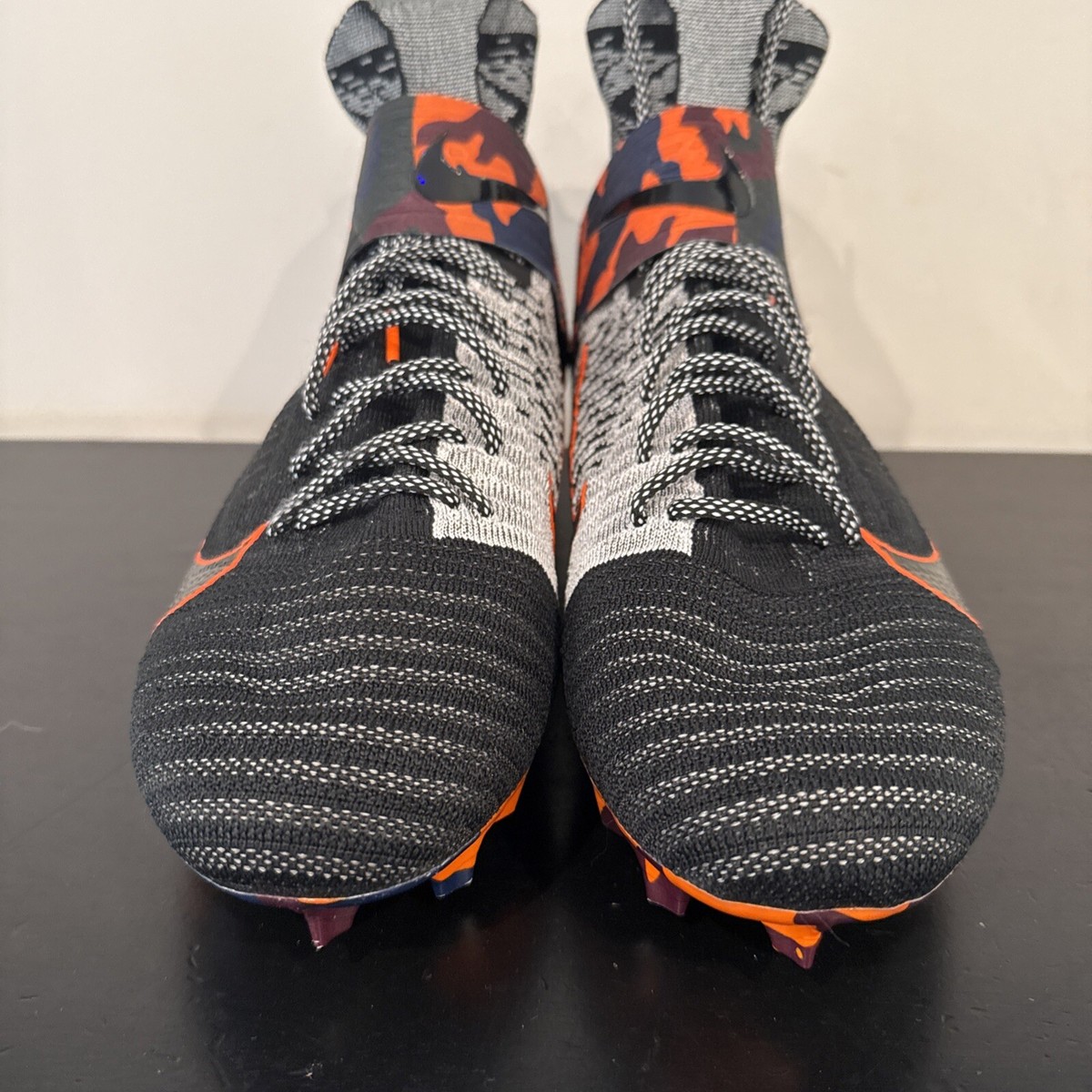 Men’s Nike Alpha Menace Elite 2 Football Cleats Black Orange Camo AV5357-002 Size 15 Nike Alpha Menace Elite 2 Football Cleats Black  main image 4