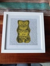 Der Goldb&auml;r Bild Atelier Saxa 22,5 x 22,5 cm weiss
