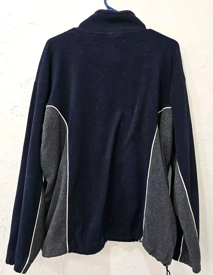 Wimbledon The Championships Chaqueta Polar Cremallera Completa Talla L Tenis Azul Marino y Gris Foto 2 de 4