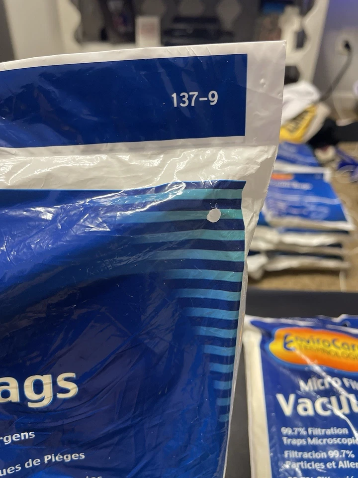 5 Micro Filtration Vacuum Bags 9 Pk Kenmore Canister C Panasonic C-5 5055 50557 - Image 3 of 3