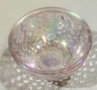 Fenton Chanpagne Iridescent Fairy Light BASE ONLY Just Beautiful Basketweave
