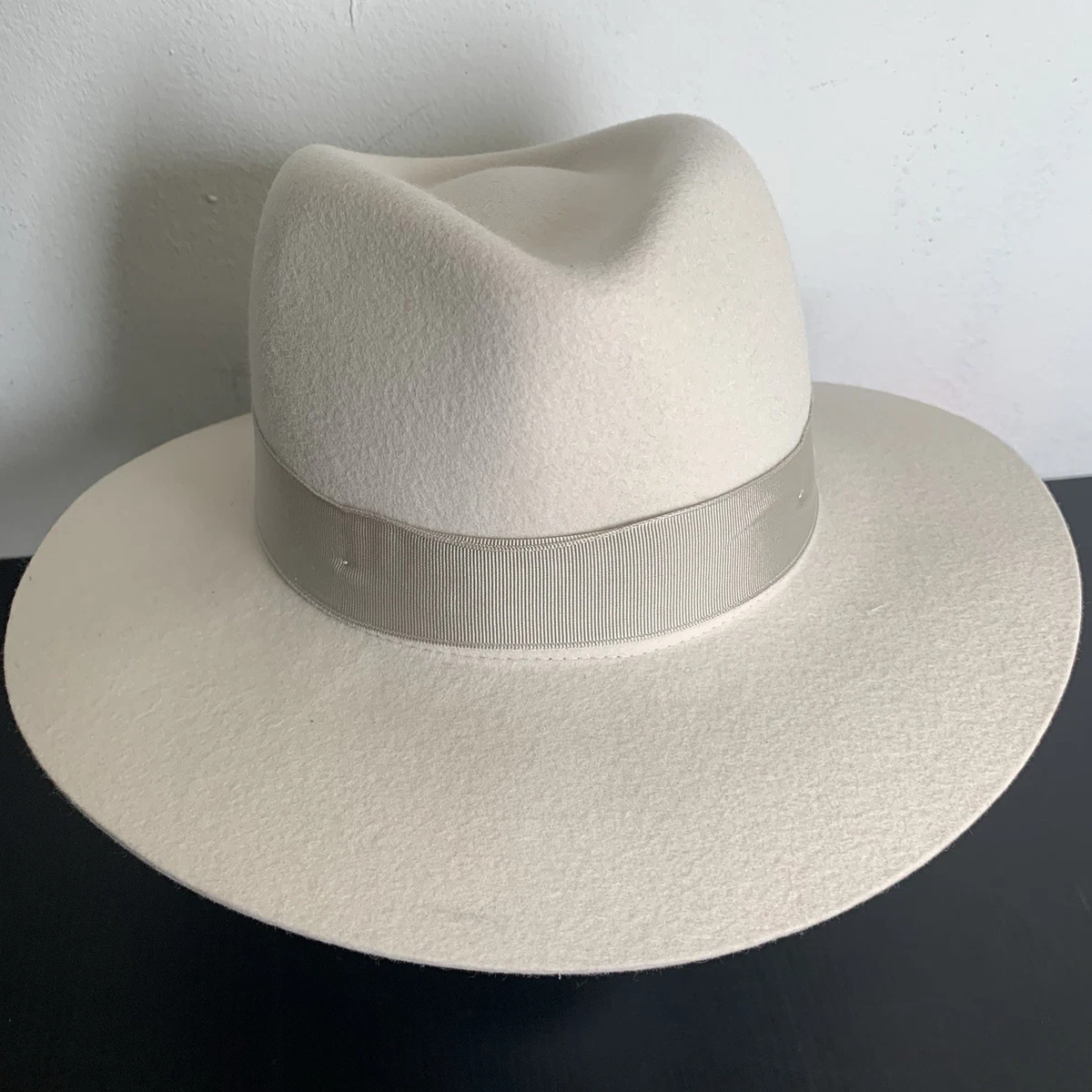 RAG & BONE Floppy Wool Fedora with White Band - Classic Wide Brim rag & bone Fedora Hats for Women for sale | eBay main image 2