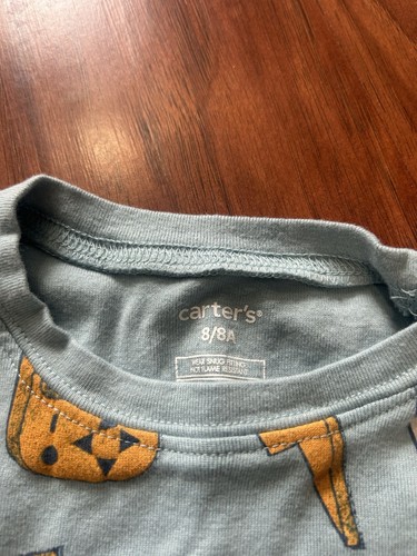 Boys Snug Fit Carter’s Pajamas Size 8 - Picture 2 of 3