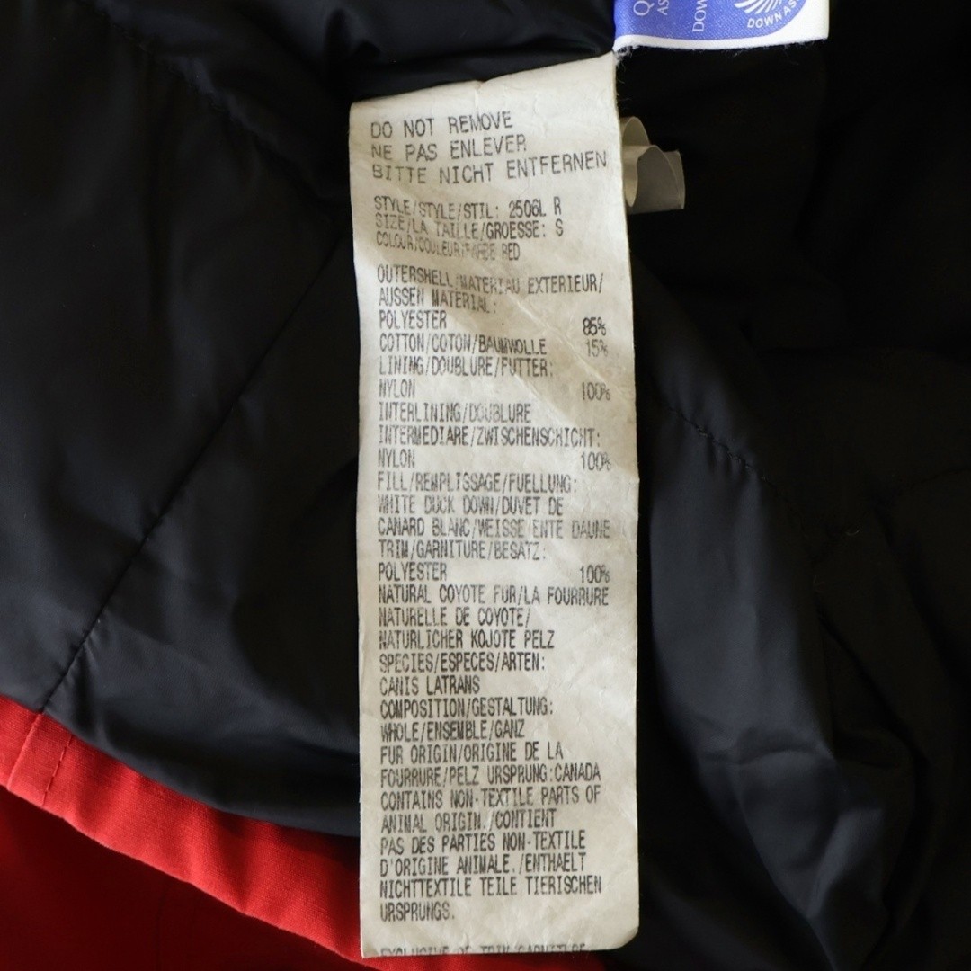 CANADA GOOSE KENSINGTON PARKA Down Jacket 2506L Red Used 71e9e089c1d05494388a322 thumbnail 8