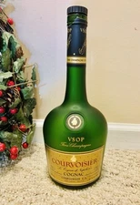 Vintage COURVOISIER®️ Cognac EMPTY Bottle  Liquor VSOP Fine Champagne 1L- RARE!!