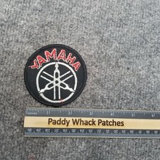 Vintage Yamaha Motorcycle Patch Black 80s AD4a