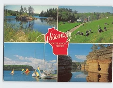 Postcard Youre Among Friends Wisconsin USA