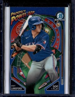 2024 Bowman #PP-3 Wyatt Langford Prospect Power-Up