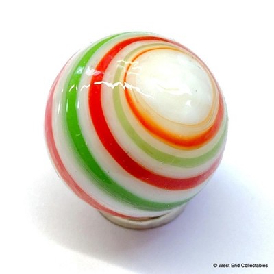 22 mm Handarbeit Marmor Zuckerstange Spirale Sammler Glaskunst Spielzeug Murmeln Shooter