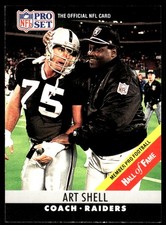 Art Shell 1990 Pro Set #161 Raiders NFL READ FREE SHIPPING AutographDen