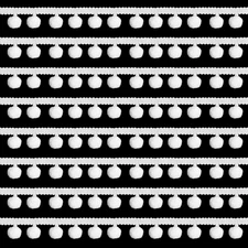 20 Yards Pom Poms Balls Fringe Trim,White Single Edge Ball Trim Fringe Fabric Tr