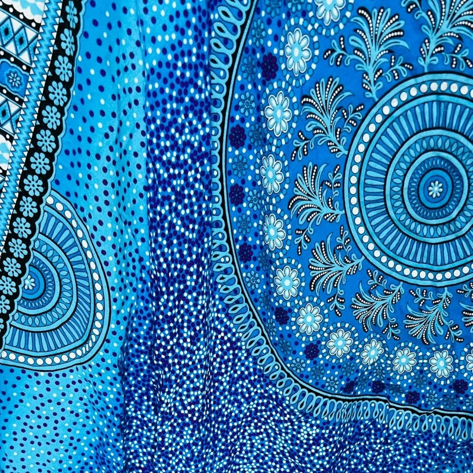 Pantalones harén mujer talla única mandala cintura alta ajustados Y2K indie bohemio terroso Foto 4 de 4