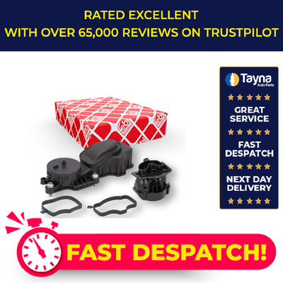 Engine Block Breather fits BMW 320 E46 2.0D 03 to 07 11127799224 Febi Quality