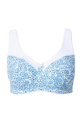 Ulla Popken Damen große Größen Entlastungs BH Blüten ohne Bügel 838588