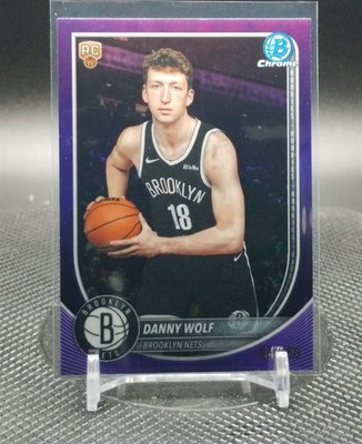 2025-26 Bowman Basketball Danny Wolf Chrome Purple /250 Nets RC