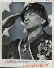 1971 Press Photo Actor George C. Scott stars in title role for "Patton"