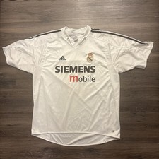 Vintage Real Madrid 2004/2005 Adidas Home Football Jersey Mens XL 24x30