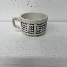 Vintage 1970s Soups On United Airlines Cup Bowl Mug CU590