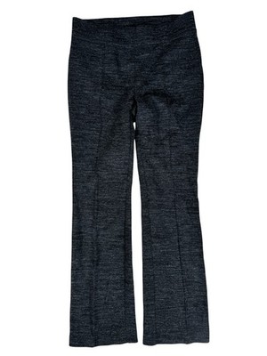 Loft Heather Charcoal Gray Pull-On Mid-Rise Bootcut Trousers Women's Medium
