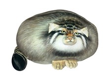 Steppe Cat Plush  Cat Stuffed Animal  35cm/14in  Pallas Cat Plush Pillow Toy