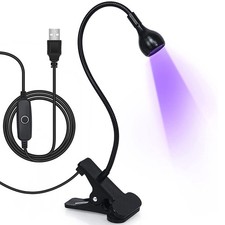 UV Light Gooseneck UV Lamp for Nails 395Nm 3W Black Light LED UV Nail Lamp