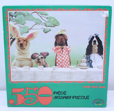 Dogs Ceaco NIB 550 Jigsaw Puzzle Made USA 1996 Par-Tea On Jeanne Heilman Paws MA