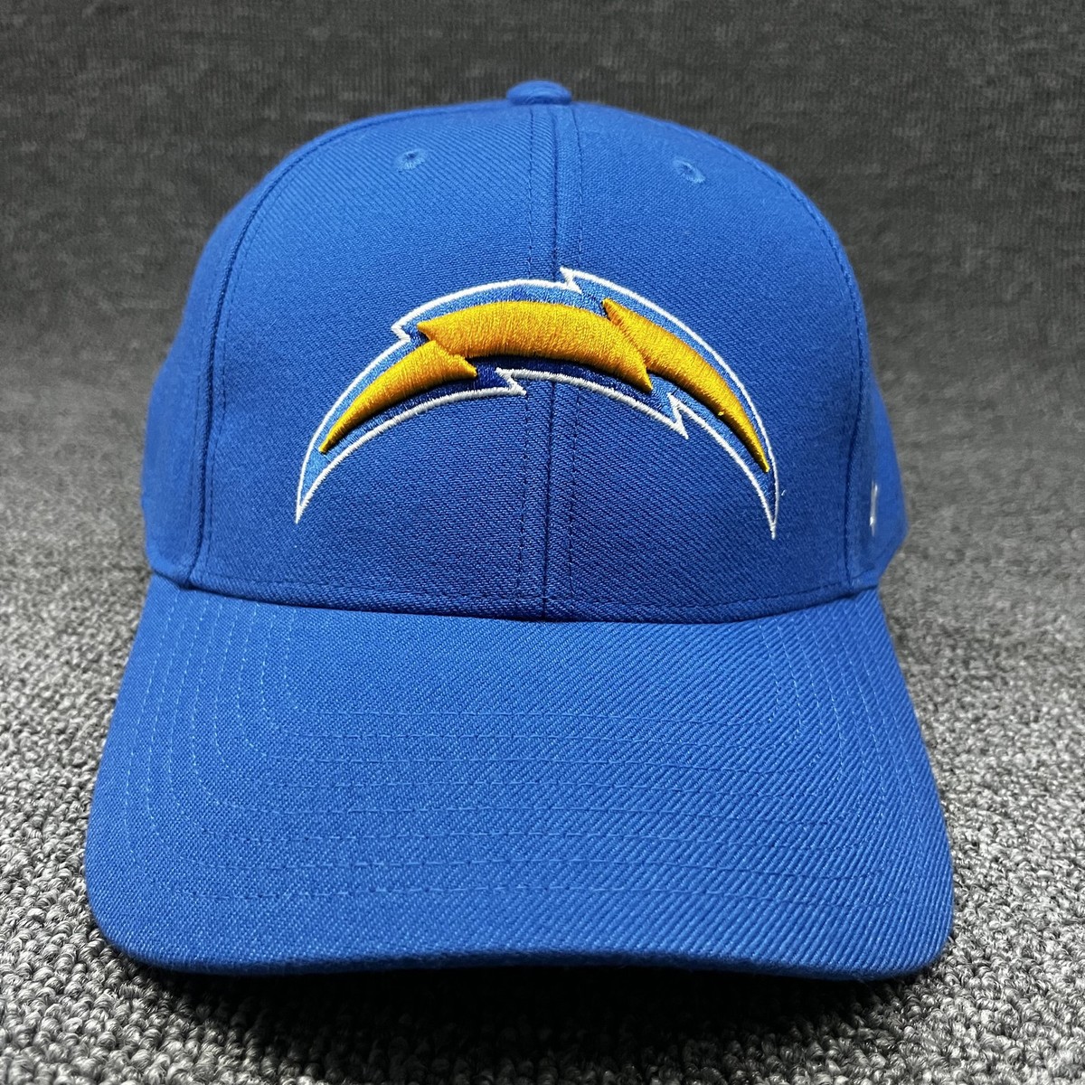 New '47 Los Angeles Chargers NFL Clean Up Adjustable Hat Blue Lightning Bolt