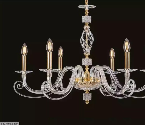 Luxus Deckenleuchter Deckenleuchte Kronleuchter Kristall Lampe-image