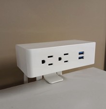 DEKKO Ashley 210 Cubicle Surface Power Module DEK-305094.03.VW.06 White/White