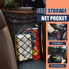 Universal Car Storage Net Bag Elastic Mesh Seat Organizer Pocket for Phone Snack