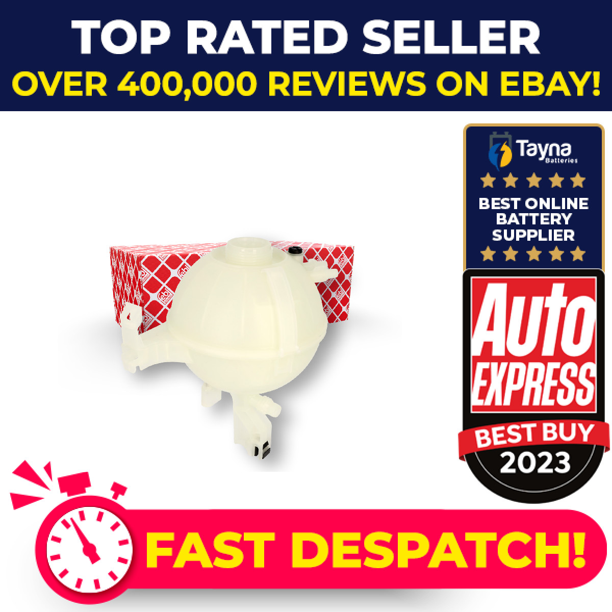 Coolant Expansion Tank 183404 Febi 17138610654 Genuine Top Quality Guaranteed