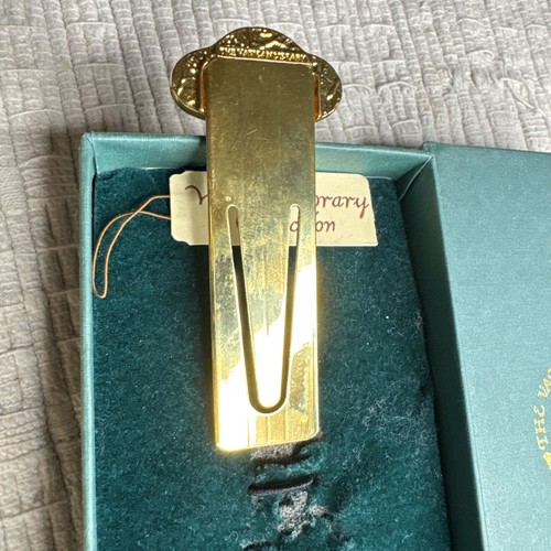 VTG Vatican Library Collection Bookmark 3” Gold tone Filigree Silver Saint - Picture 4 of 11