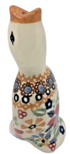 Polish Pottery Pie Bird Pattern DPLC Christmas Posies 4" Highly Collectible