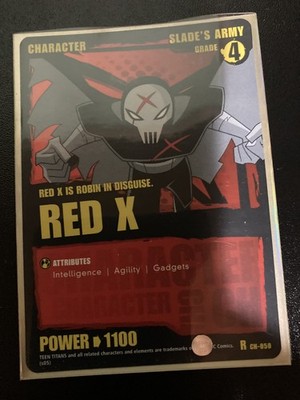 TEEN TITANS CCG ''GO!'' RARE R CH-050 RED X HOLO-FOIL