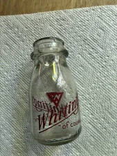  Whiting's 'of course' Boston, Mass.  Half Pint Milk Bottle, Boston Mass.