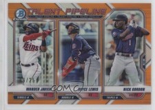 2021 Bowman Talent Pipeline Orange Refractor 9/25 Nick Gordon Royce Lewis ls5