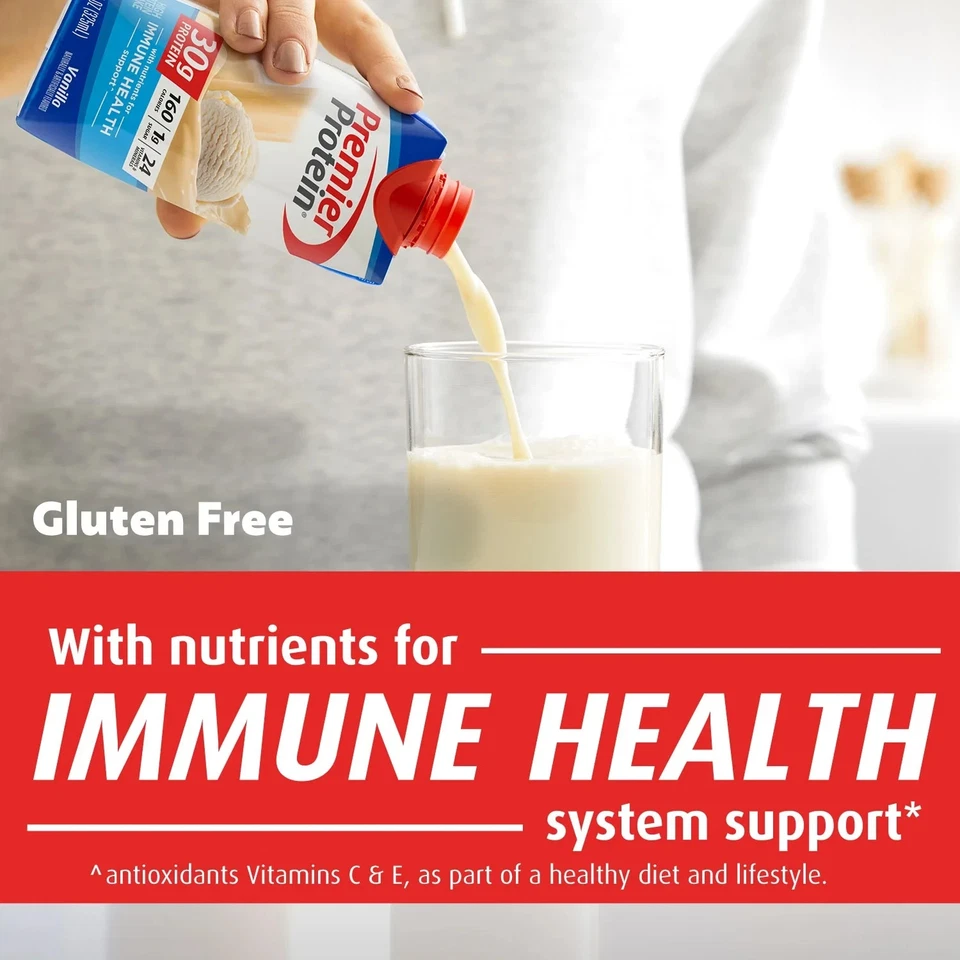 (Paquete de 2) Batido de proteínas Premier, vainilla, 30 g de proteína, 11 fl oz, 12 quilates Foto 3 de 4